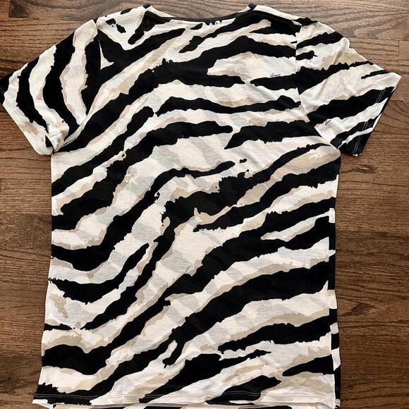 GUCCI T-SHIRT TIGER ZEBRA ANIMAL PRINT TOP SMALL - Picture 5 of 9